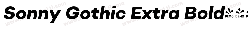 Sonny Gothic Extra Bold字体转换